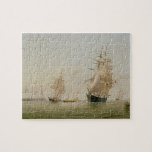 Puzzle Pintura de la nave (aceite en lona)