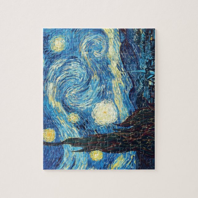 Puzzle Pintura de la noche estrellada de Van Gogh (Vertical)