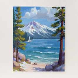 Puzzle Pintura de la playa Sand Harbor Lake Tahoe
