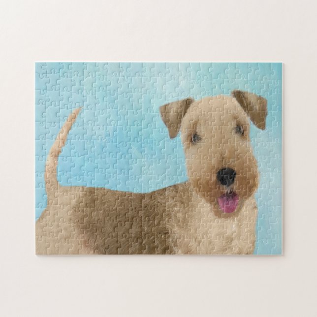 Puzzle Pintura de Lakeland Terrier - Arte de Perro Origin (Horizontal)