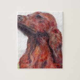 Puzzle Pintura de las ilustraciones del perro casero de
