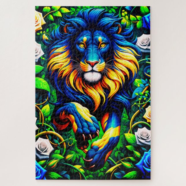 Puzzle Pintura de León (Vertical)