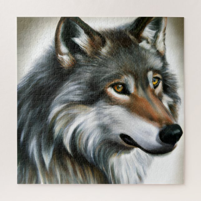 Puzzle Pintura de lobo (Vertical)