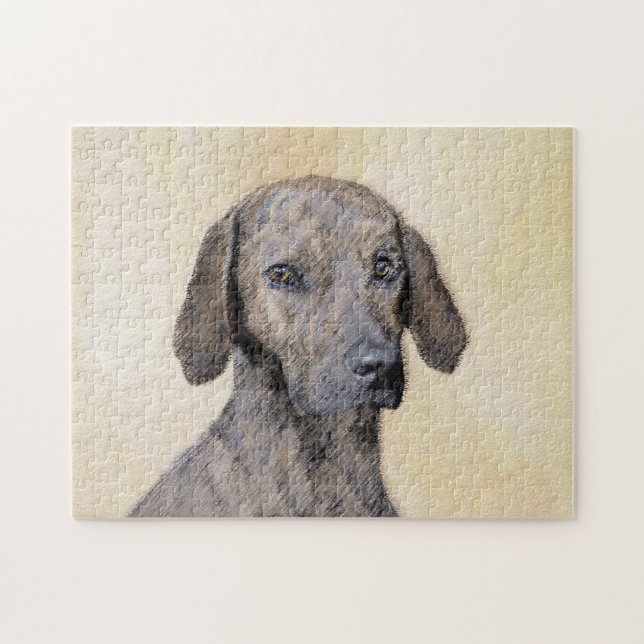 Puzzle Pintura de lott - Arte de perro original lindo (Horizontal)