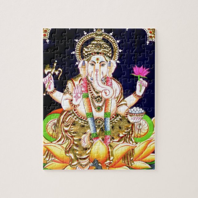 PUZZLE PINTURA DE LOTUS GANESHA TANJORE (Vertical)