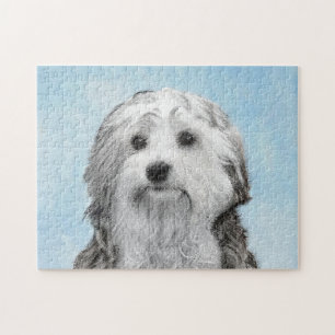 Puzzle Pintura de Lowchen - Arte de perro original lindo