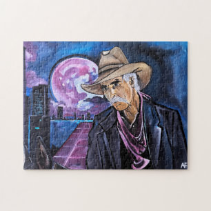 Puzzle Pintura de Luna de Neón por Alfred Fox