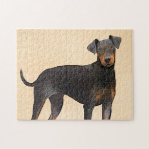 Puzzle Pintura de Manchester Terrier Arte Animal Original