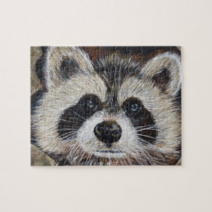 Puzzle Pintura de mapache