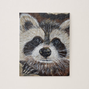 Puzzle Pintura de mapache