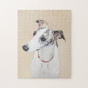 Puzzle Pintura de marionetas - Arte de perros original.