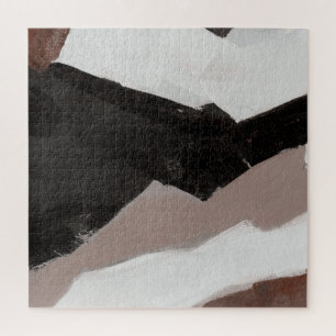 Puzzle Pintura de medios mixtos, diseño abstracto minimal