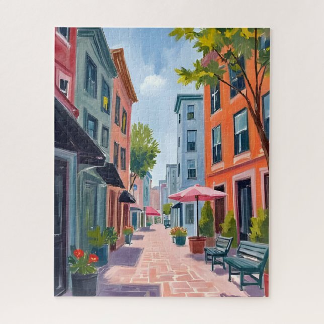 Puzzle Pintura de Newport Rhode Island (Vertical)