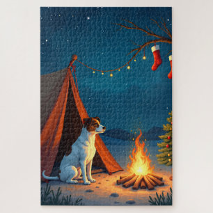 Puzzle Pintura de Noche de Camping de Navidad de Jack Rus
