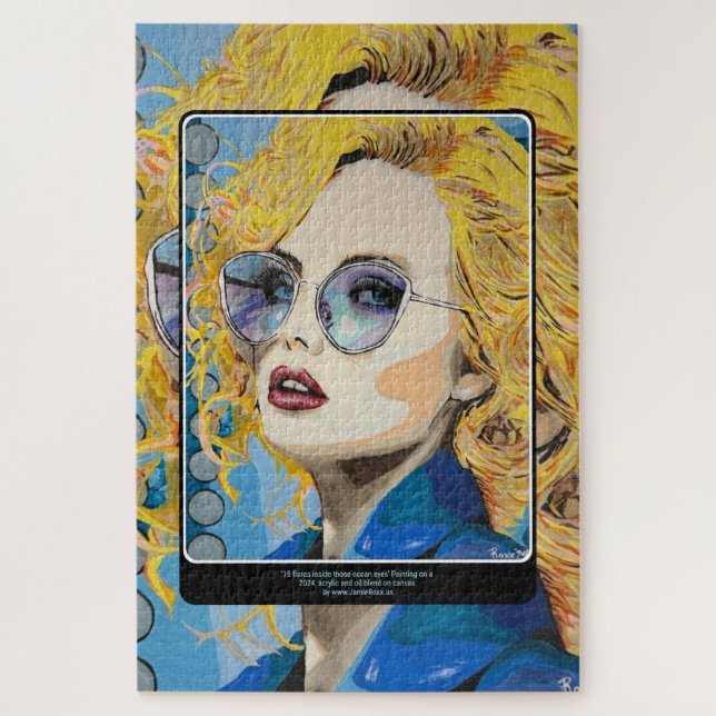 Puzzle Pintura de 'Ocean Eyes' sobre un (Vertical)