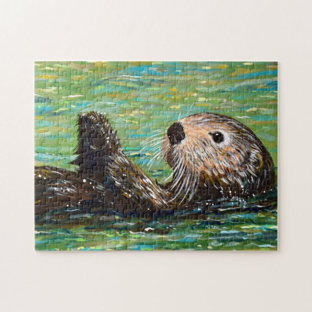 Puzzle Pintura de orugas marinas (Horizontal)