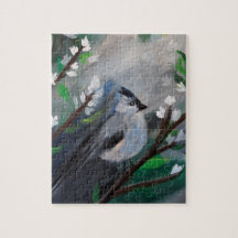 Pintura de pájaro de primavera