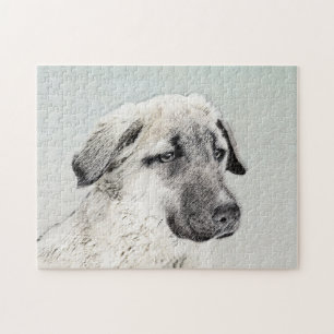 Puzzle Pintura de pastor anatoliano - Arte de perro origi