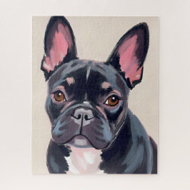 Puzzle Pintura de perro Bulldog Francés
