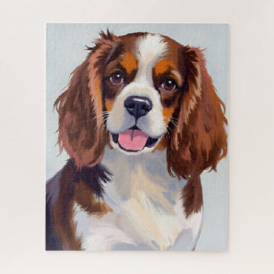 Puzzle Pintura de perro Cocker Spaniel
