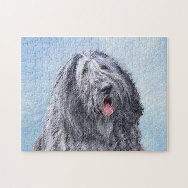 Puzzle Pintura de perro pastor de Bergamasco - Perro orig (Horizontal)