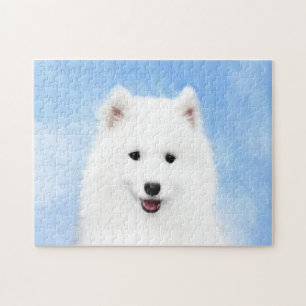 Puzzle Pintura de pimienta de Samoyed - Arte Perro Origin