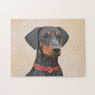 Puzzle Pintura de Pinscher original de arte animal