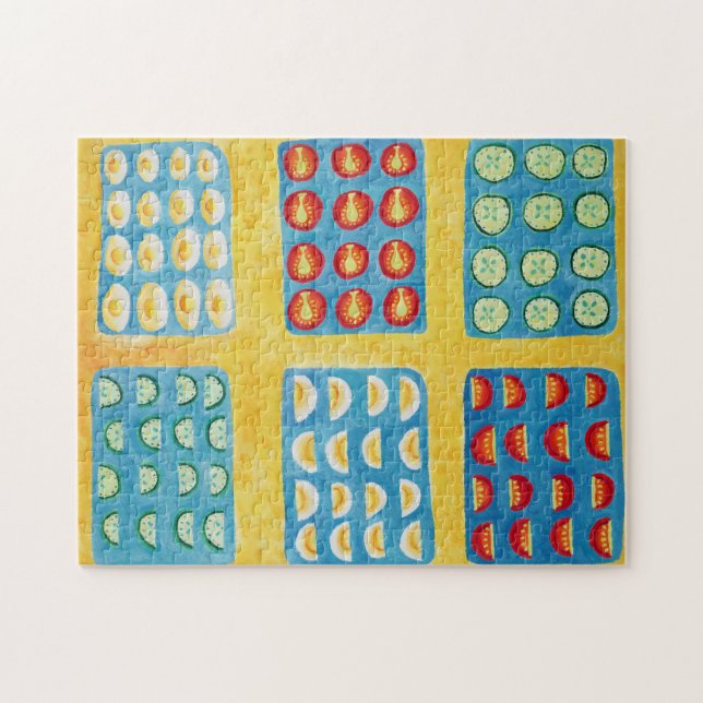 Puzzle Pintura de preparación de ensaladas (Horizontal)