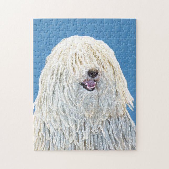 Puzzle Pintura de puli - Arte de perro original lindo (Vertical)