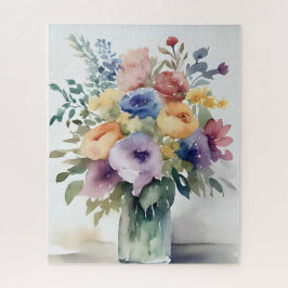 Puzzle Pintura de ramo floral en acuarela