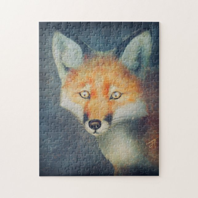 Puzzle Pintura de Red Fox (Vertical)