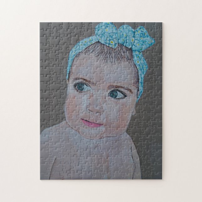 Puzzle Pintura de retrato de bebé de Alfred Fox (Vertical)