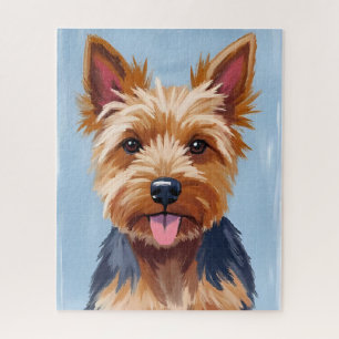 Puzzle Pintura de retrato de perro Terrier de Yorkshire