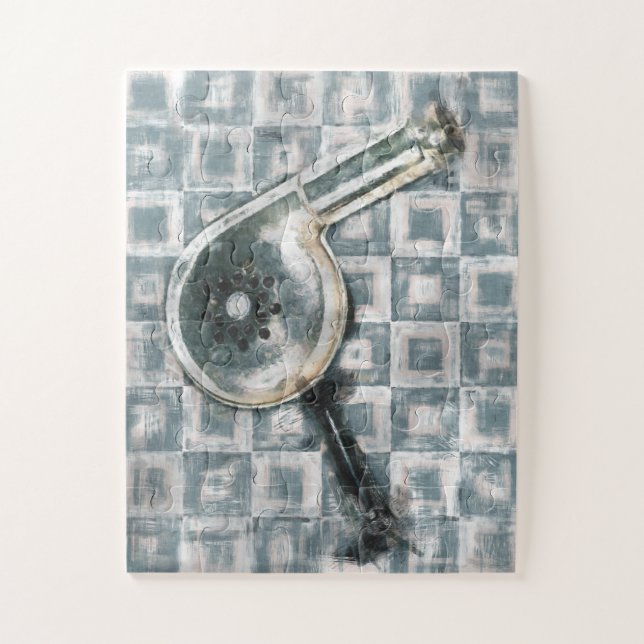 Puzzle Pintura de salón de peluquería de secador de aire  (Vertical)