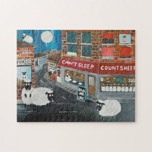 Puzzle Pintura de Sheep Town de Alfred Fox
