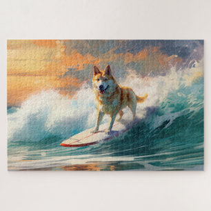 Puzzle Pintura de surf en la playa Akita