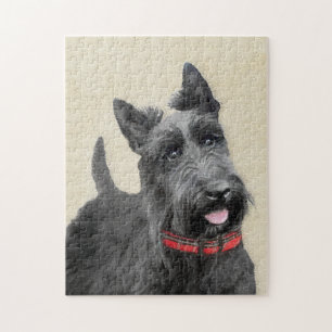 Puzzle Pintura de terrorífico escocés - Arte de perro ori