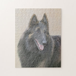 Puzzle Pintura de Tervuren belga - Arte de perro original
