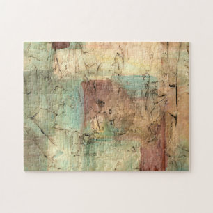 Puzzle Pintura de tono de tierra con superficie rota