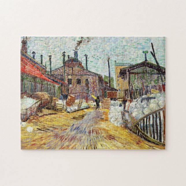 Puzzle Pintura de Van Gogh Factory Arnieres (Horizontal)