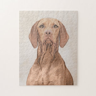 Puzzle Pintura de Vizsla - Arte Perro Original.