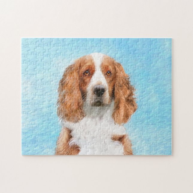 Puzzle Pintura de Welsh Springer Spaniel - Arte de Perro  (Horizontal)