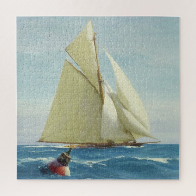 Puzzle Pintura de yate Vintage Sailing Sloop (1910) (Vertical)