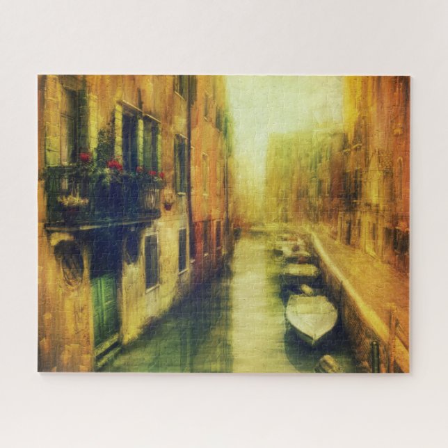 Puzzle Pintura del Canal de Venecia Balcony (Horizontal)