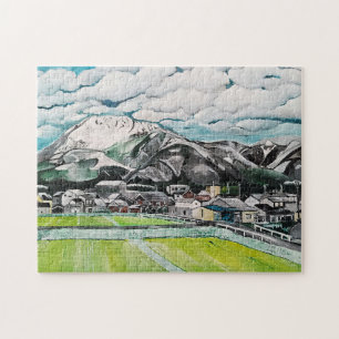 Puzzle Pintura del Monte Fuji por Alfred Fox