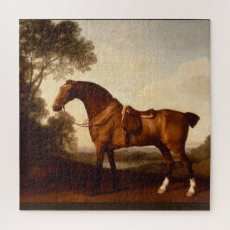 Puzzle Pintura del vintage del cazador de la bahía de