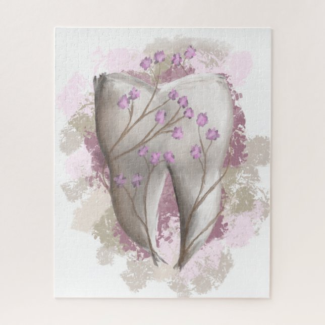 Puzzle Pintura dental. Dentista, Dental, Odontología. Reg (Vertical)