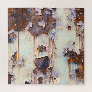 Puzzle Pintura descascarilladora del vagón de tren Rusty