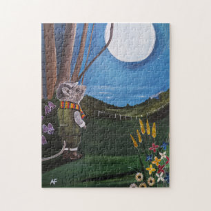 Puzzle Pintura Deseando en la Luna de Alfred Fox