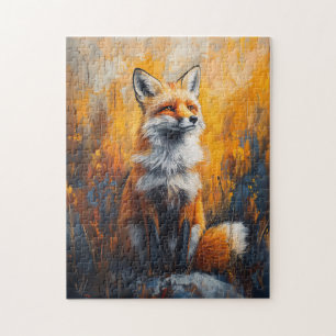 Puzzle Pintura digital negrita de Red Fox